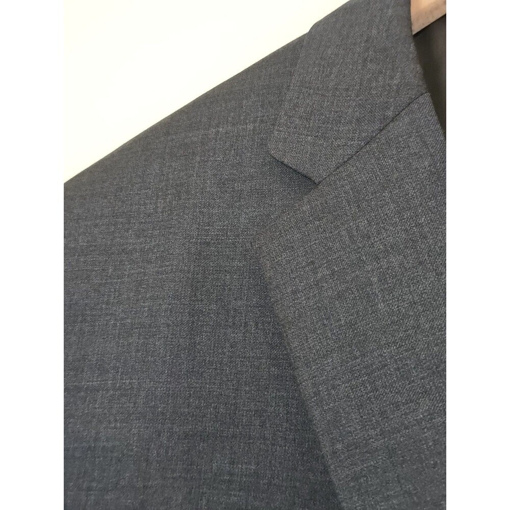 Lauren Ralph Lauren 50L 100% Wool Blazer Sport Coat Gray Windowpane 2 Button - Picture 14 of 14